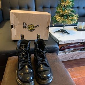 Dr. Martens 1460 8-Eye Patent Boot - Little Kid / Big Kid - Black Size 5 US